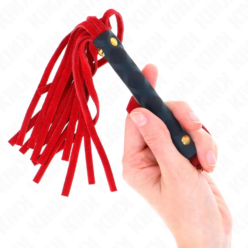 Kink - Red Suede Mini Whip 30 Cm