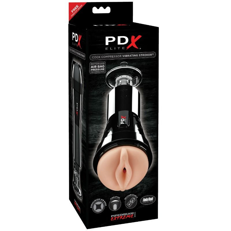 Pdx Elite - Cock Compressor Vibrating Strocker - Masturbátor 5
