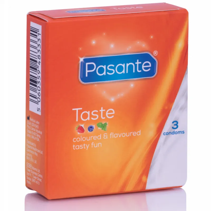 Pasante Through Condoms Flavors 3 Units