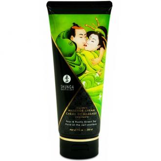 Shunga Massage Cream Kissable Pear And Exotic Green Tea 200m
