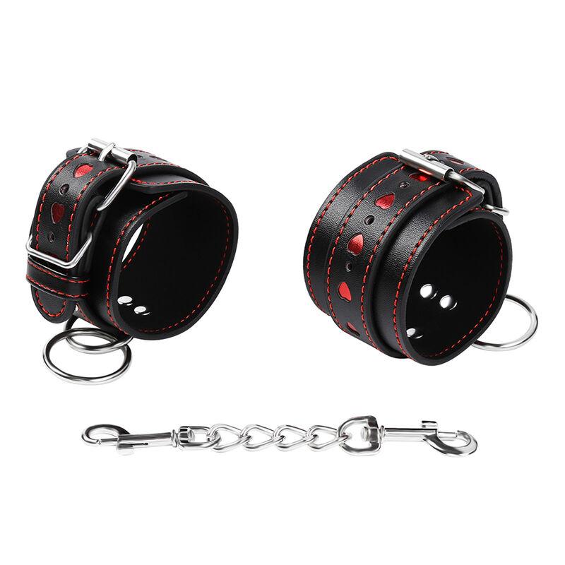 Ohmama Fetish Wrist Restraints With Heart Inlay 3