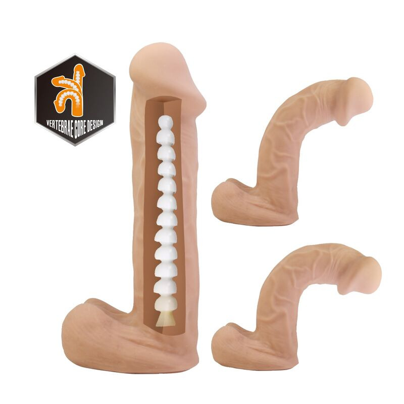 Pretty love - kaspar harness with flexible dildo 21 cm Ø 5 cm natural 3