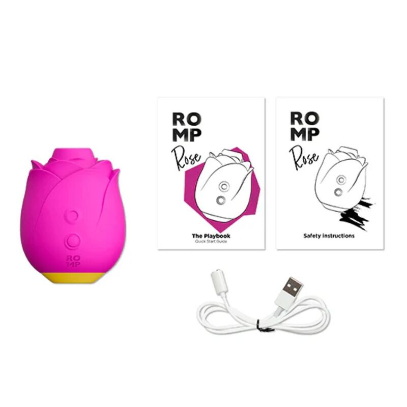 Romp - rose 2.0 clitoral suction tool pink shape limited edition 5