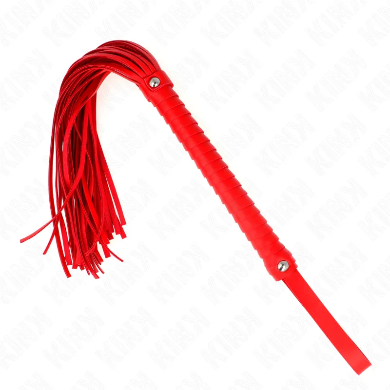 Kink - Whip With Red Textured Handle 48.5 Cm