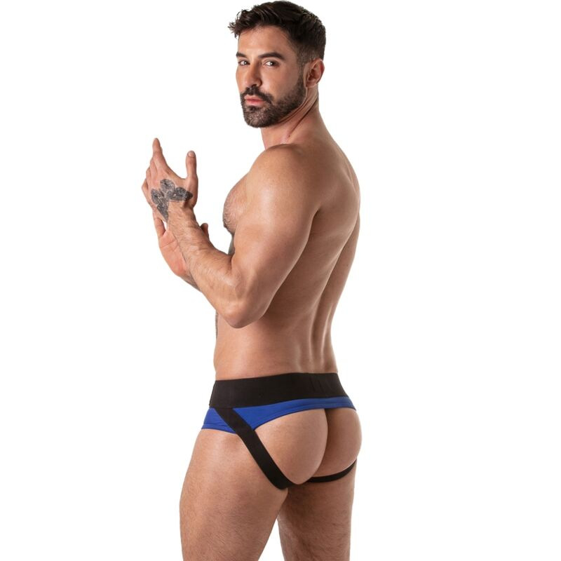 Locker gear - wide waistband jock brief blue s 1