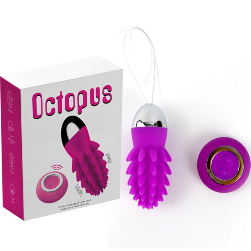 Armony - Octopus Cactus Vibrating Egg Violet Remote Control 4