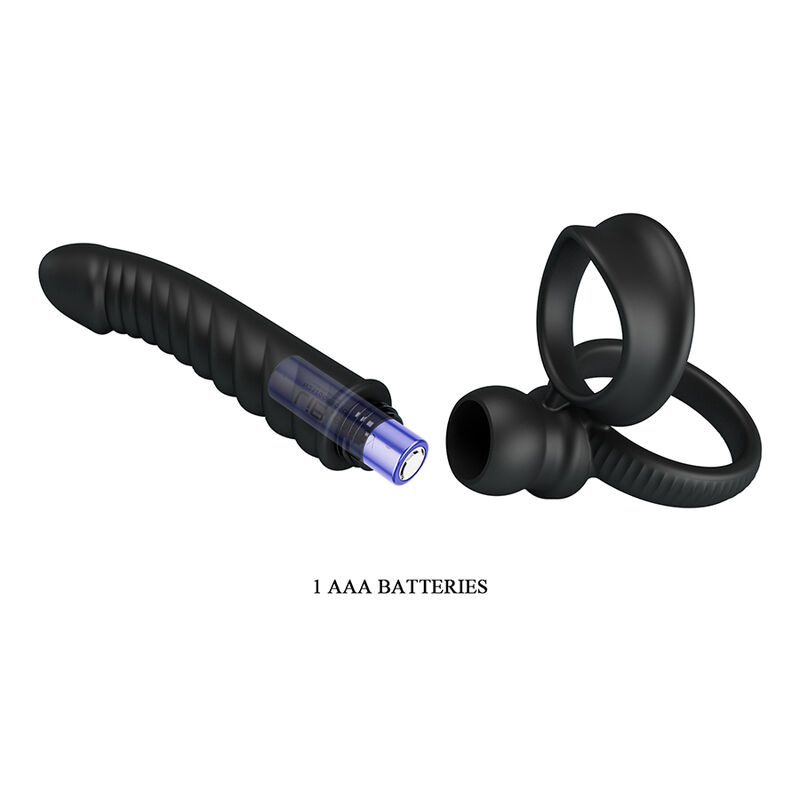 Pretty love - merritt anal vibrator with ring and vibration black 7