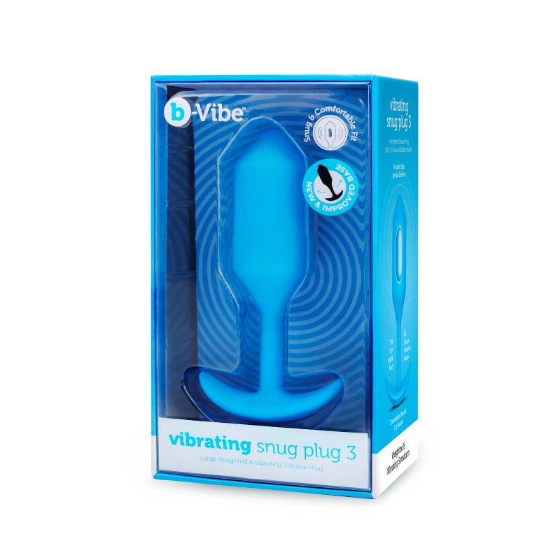B-Vibe - Vibrating Snug Plug 3 (L) Blue 13