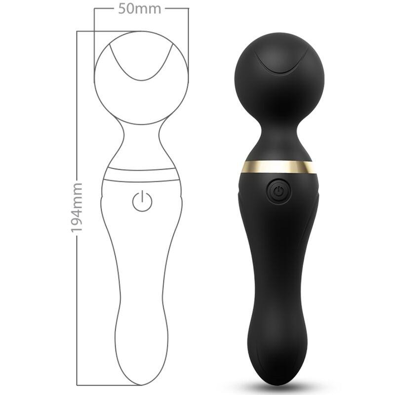 Armony - Freeza Massager & Vibrator Super Flexible Head Black