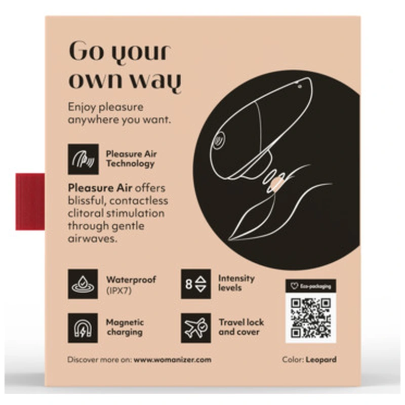 Womanizer - liberty 2 clitoral stimulator leopard print 13