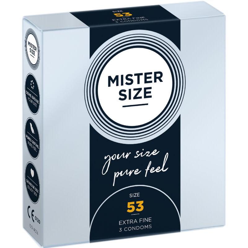 Mister size - condom size m 53 mm (3 units)