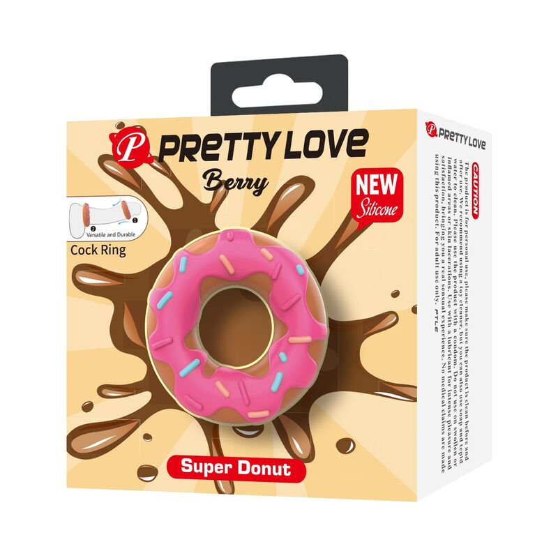 Pretty love - super donut penis ring pink 1