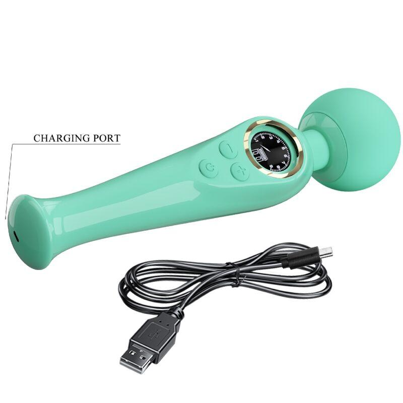 Pretty Love - Skyler Green Wand Vibrator 5