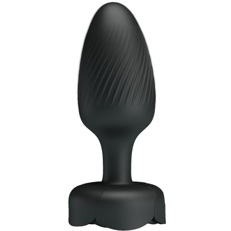 Pretty love - olman anal plug with led light black 8.8 cm 3