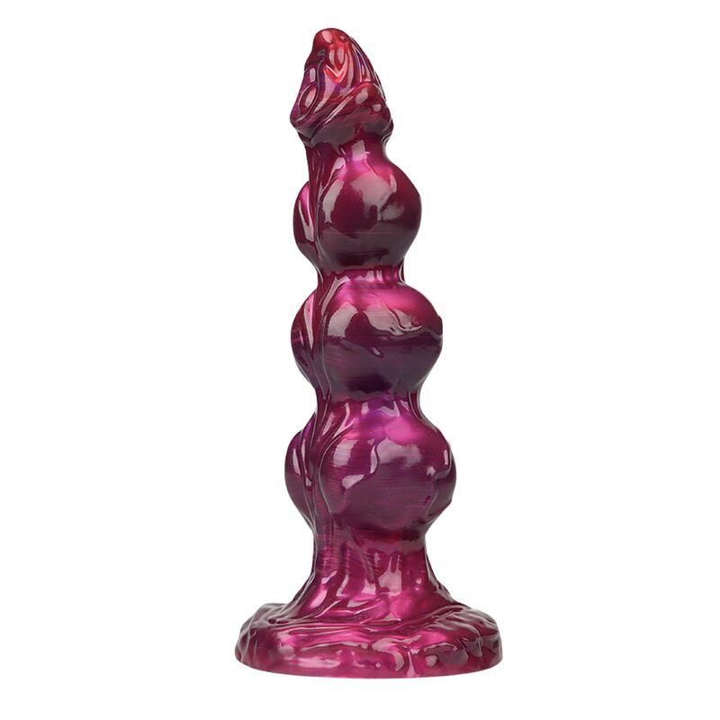 Power monsters - primal beastlord pink translucent fantasy silicone dildo 26 cm Ø 5 cm