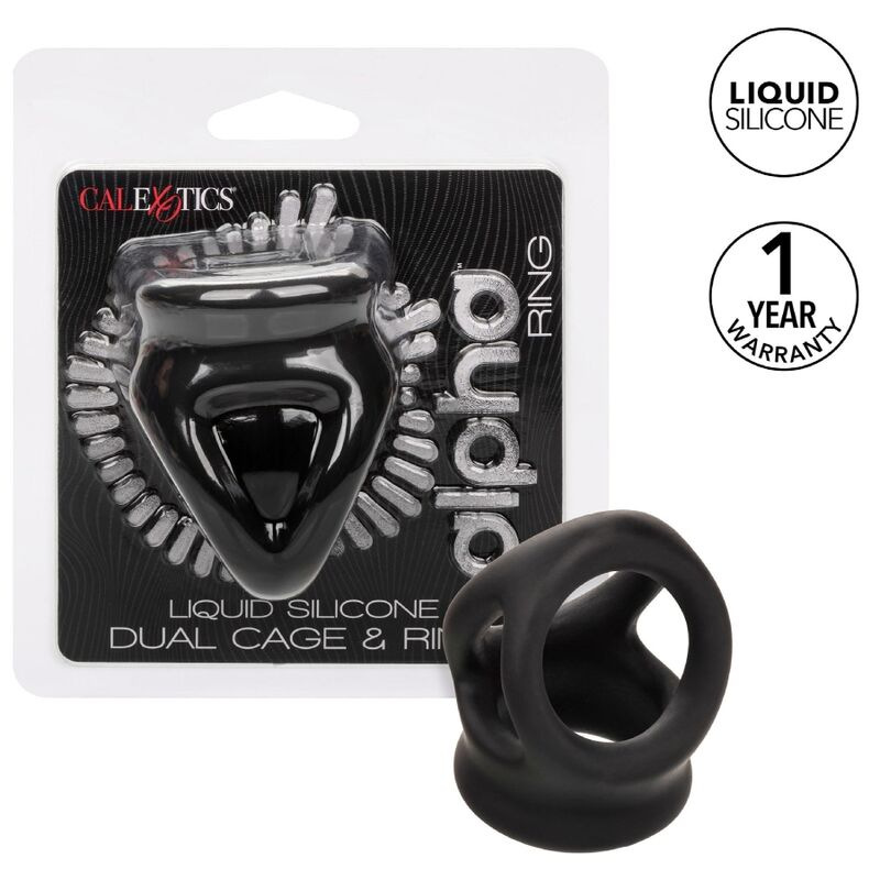 Calexotics - alpha dual cage ring black