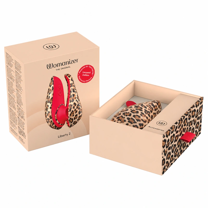 Womanizer - liberty 2 clitoral stimulator leopard print 14