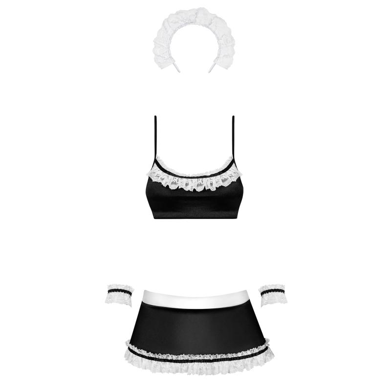 Obsessive - Maid Costume Black S/M