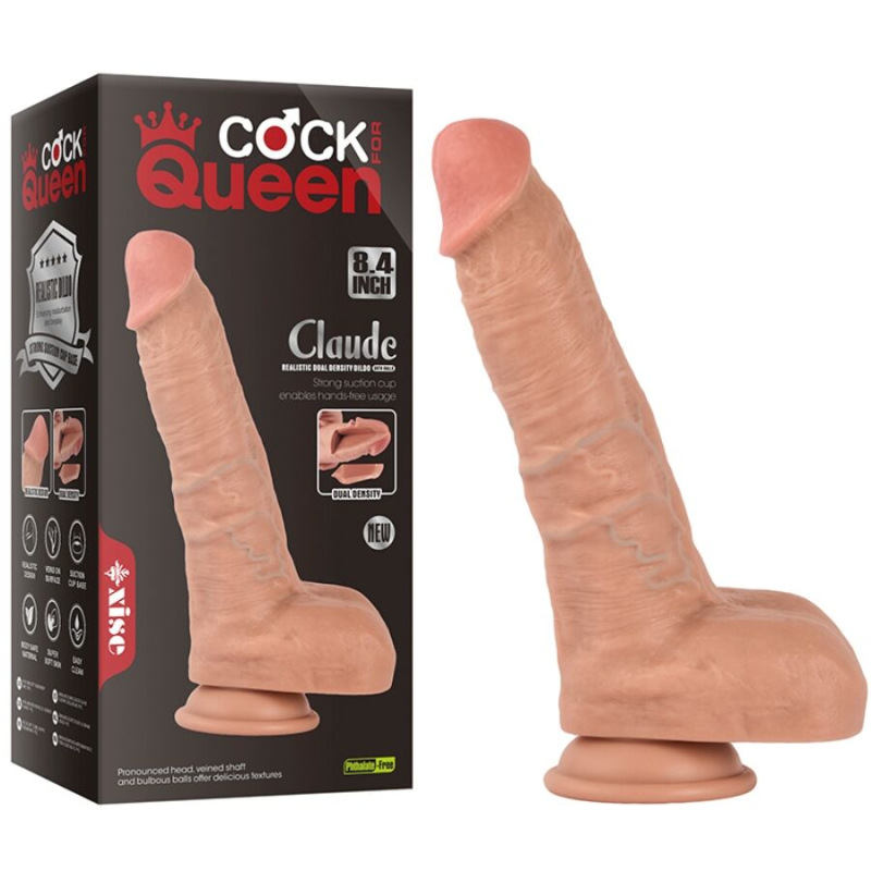 Xise - claude realistic double density dildo 16.5 cm 5