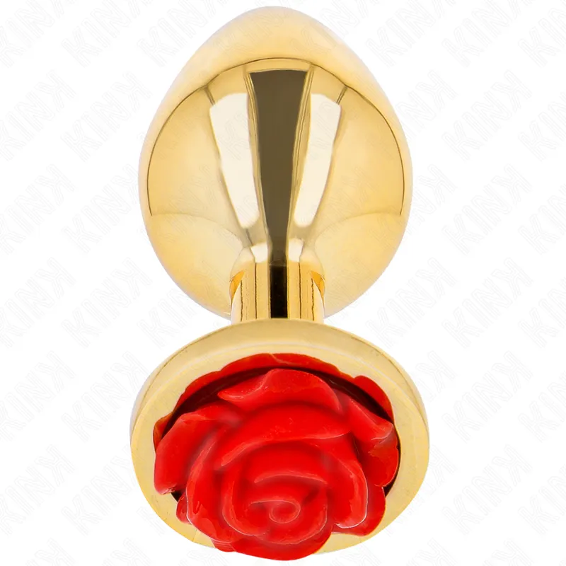 Kink - plug anal gold rose red size s 2