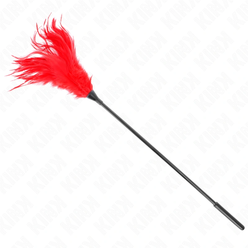 Kink - multiple red tickle feathers 45 cm 4