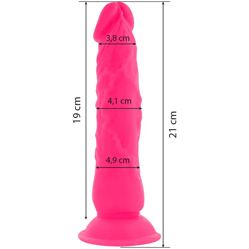Diversia Flexible Vibrating Dildo 21 Cm - Pink
