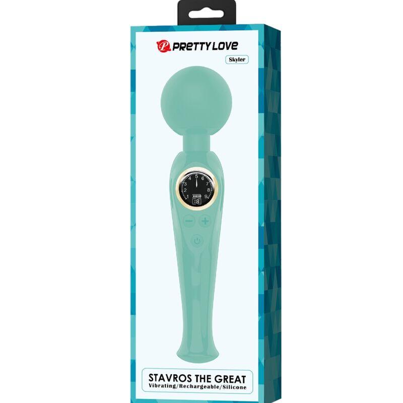 Pretty Love - Skyler Green Wand Vibrator 7