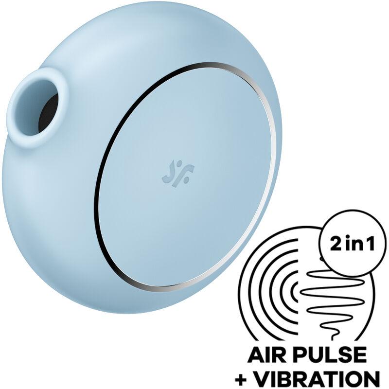Satisfyer Pro To Go 3 Air Pulse Stimulator & Vibrator - Blue
