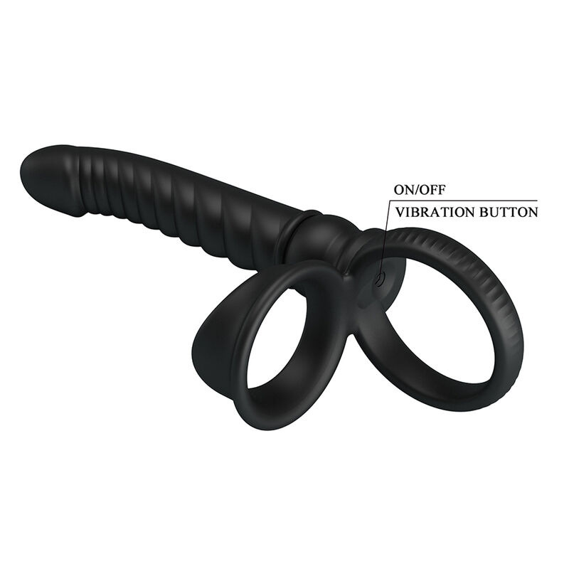 Pretty love - merritt anal vibrator with ring and vibration black 5