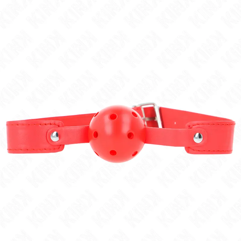 Kink - Red Breathable Ball 4.5 Cm Gag 65 X 2.5 Cm