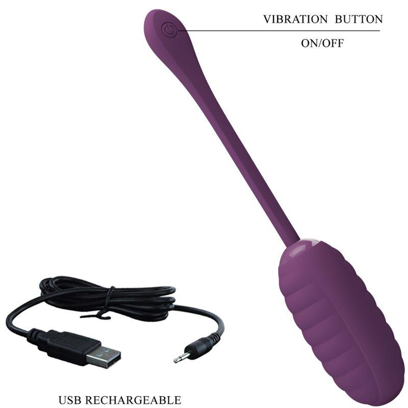 Pretty Love - Casper Purple Rechargeable Vibrating Egg