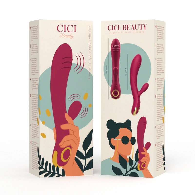 Cici beauty - premium silicone rabbit vibrator 6