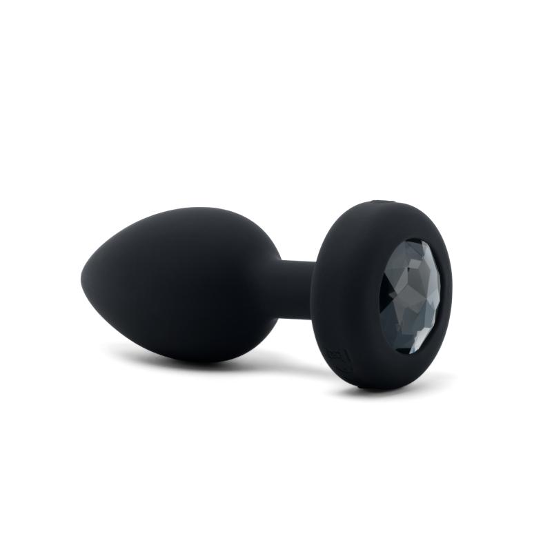 B-Vibe - Vibrating Jewel Plug M/L Black Diamond 6