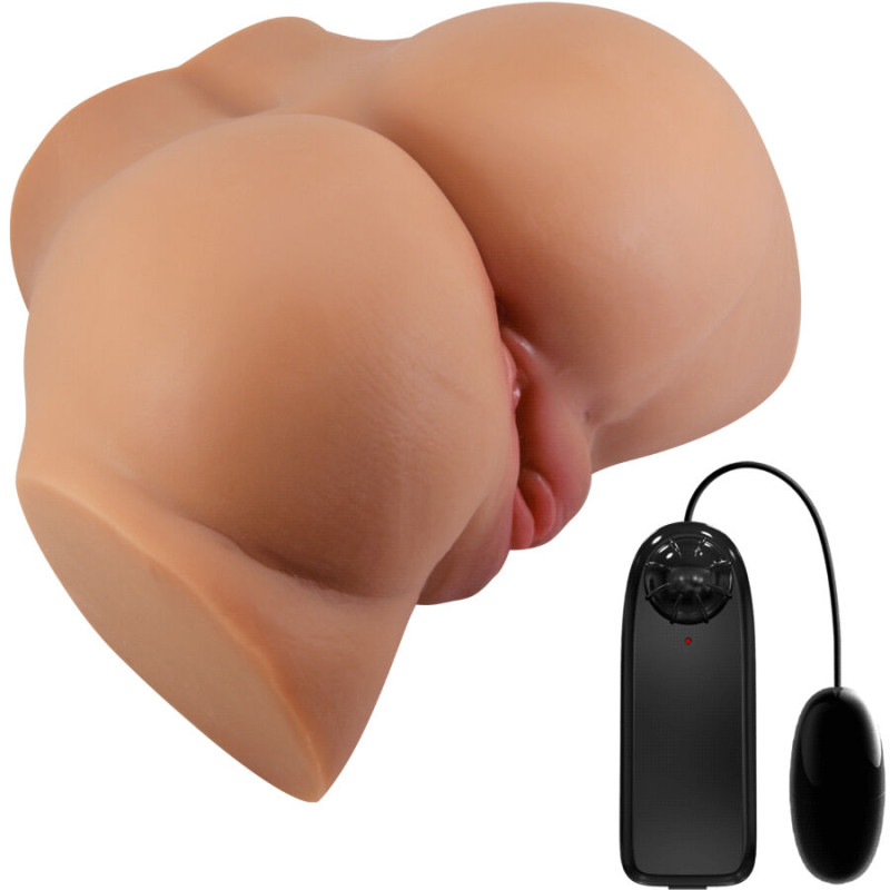 Crazy bull - emilia ass vibrator with realistic vagina and anus flesh remote control 8