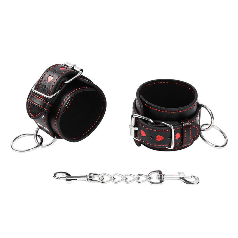 Ohmama Fetish Wrist Restraints With Heart Inlay 7
