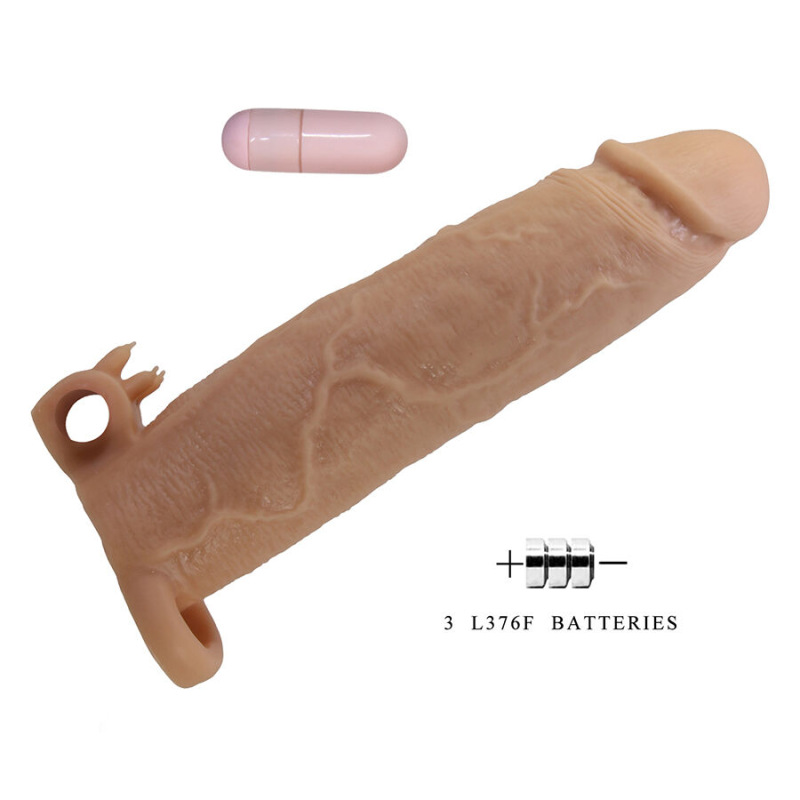Pretty love - xerxes penis sleeve with clitoral stimulator and vibration 5