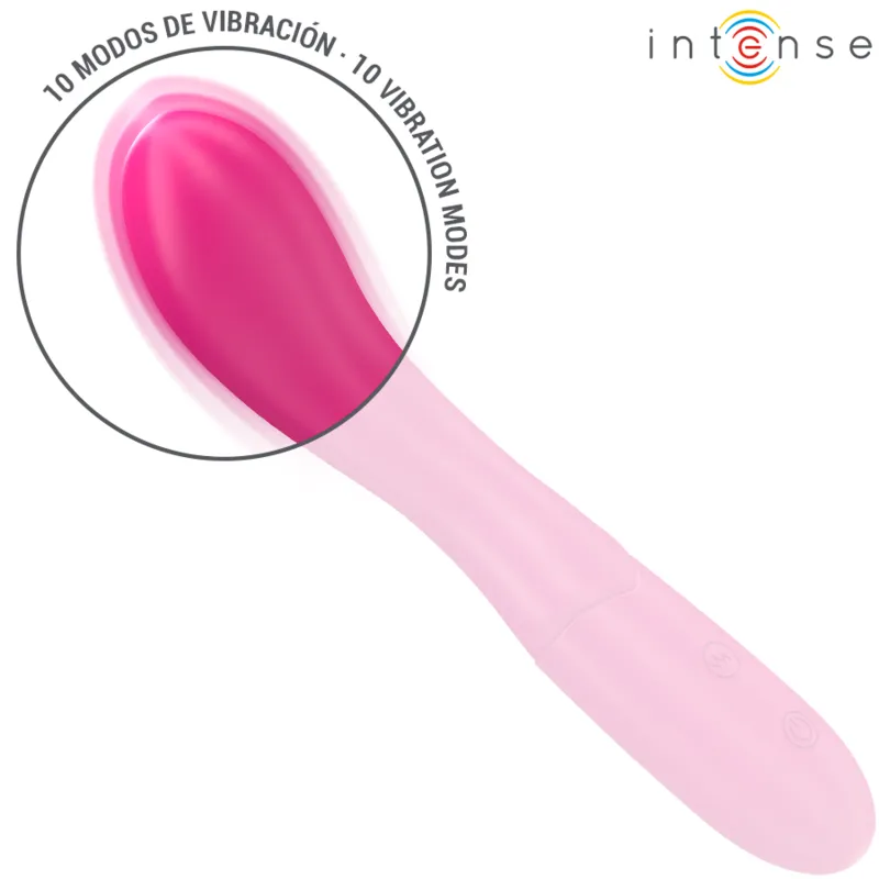 Intense - lisette vibrator 19 cm flexible 10 vibrations pink 3