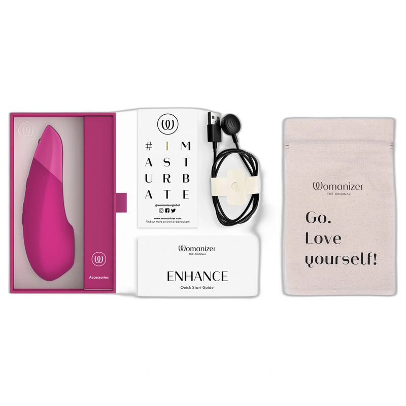 Womanizer - enhance clitorial stimulator vibrant pink 5