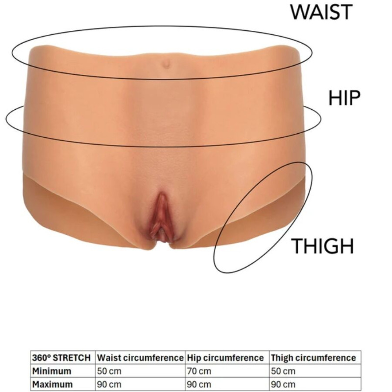 Hidden Desire - Alter Ego Open Vagina & Ass Brief Medium Waist Flesh 6