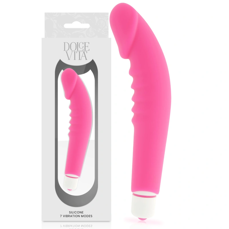 Dolce vita - realistic pleasure pink silicone