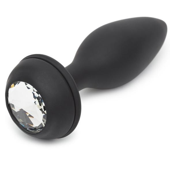 Happy Rabbit - Rechargeable Vibrating Butt Plug Black & Purp 4