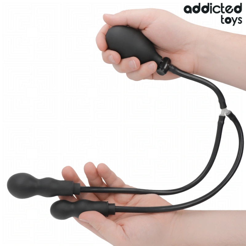 Addicted toys - inflatable double butt plug model 3 4