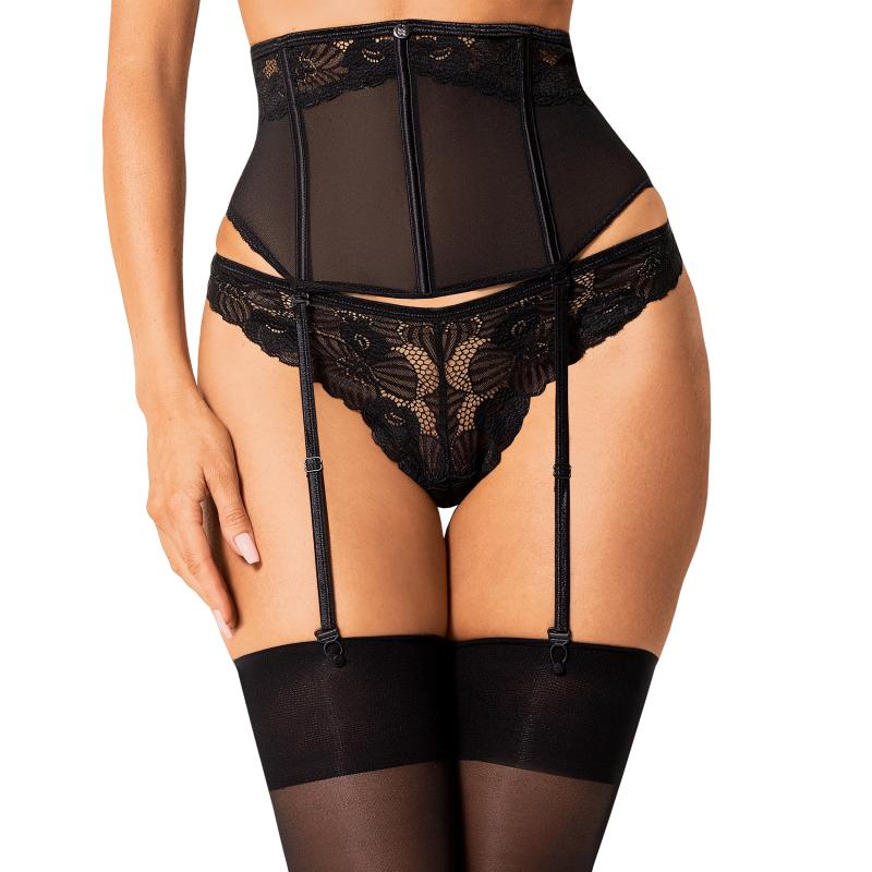 Obsessive - Serena Love Garter Belt Black M/L 1