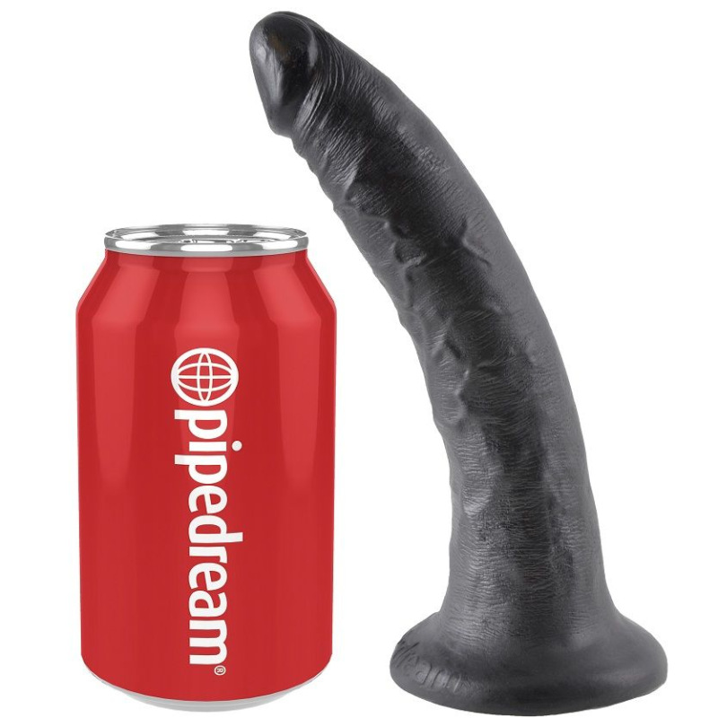 King cock - dildo black 17.8 cm