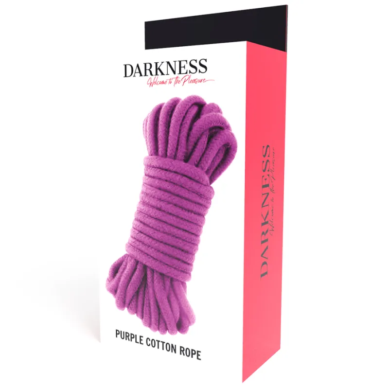 Darkness Kinbaku Cotton Rope Purple 5m - Lano 3