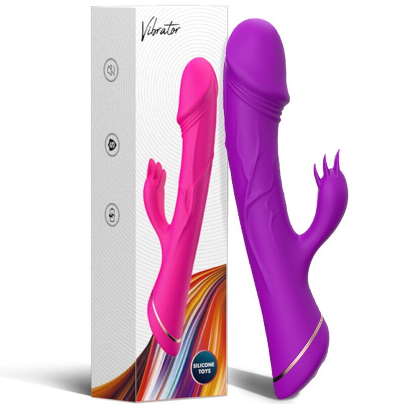 Armony - dildo vibrator rabbit silicone purple 5