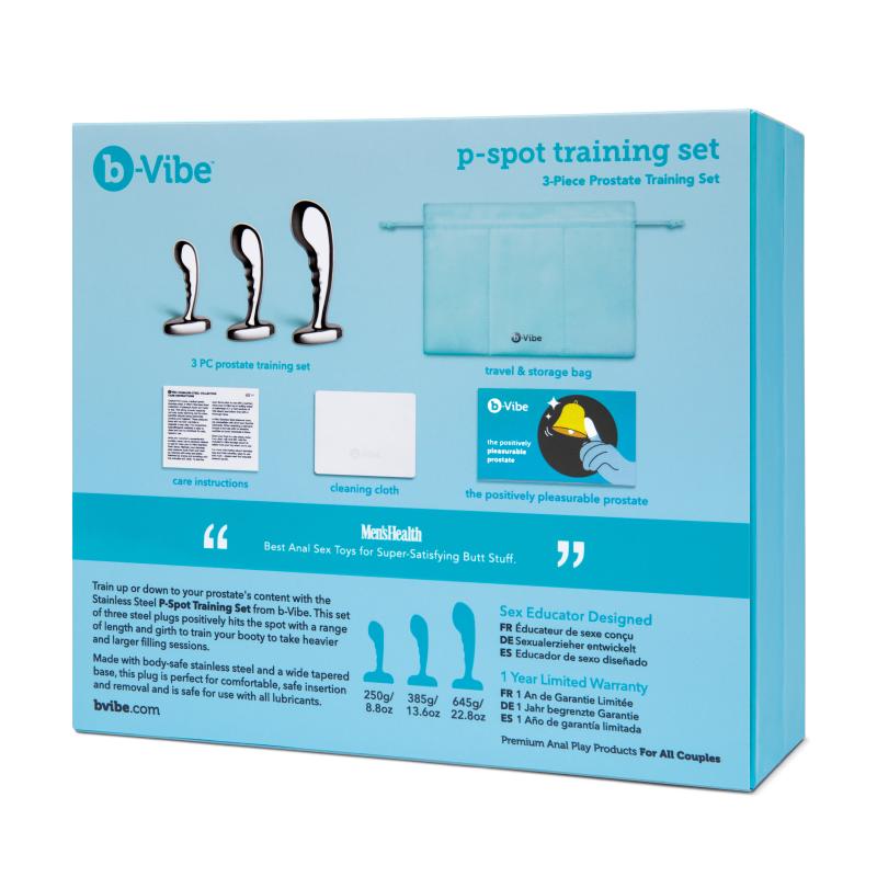 B-Vibe - Stainless Steel P-Spot Training Set