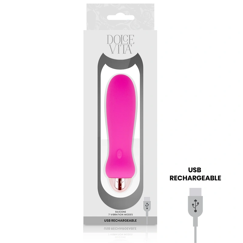 Dolce vita - rechargeable vibrator five pink 7 speeds 2