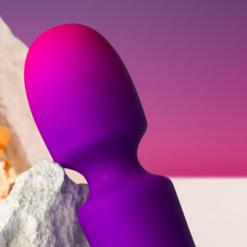 Rocks- off - glo- girl vibrator wand mini purple 1