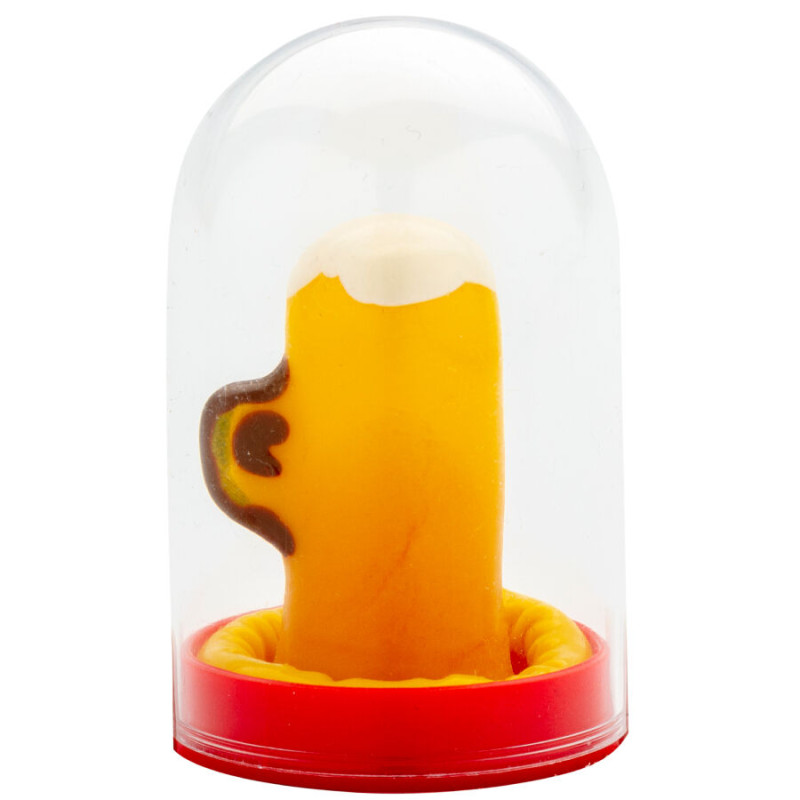 Condomerie - handpainted novelty condoms glass of beer